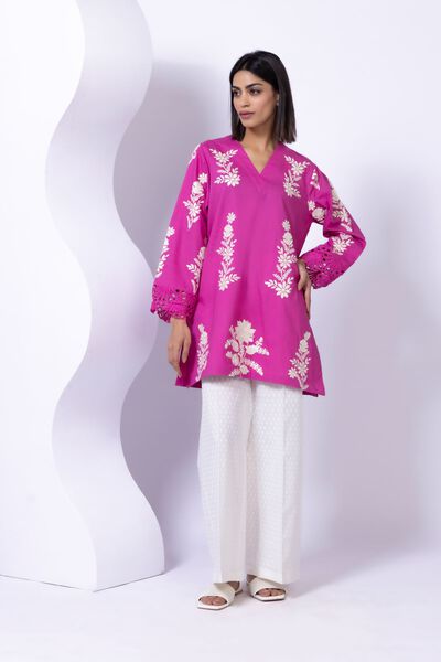 Printed | Crosshatch Poplin | Pants | AED 36.00