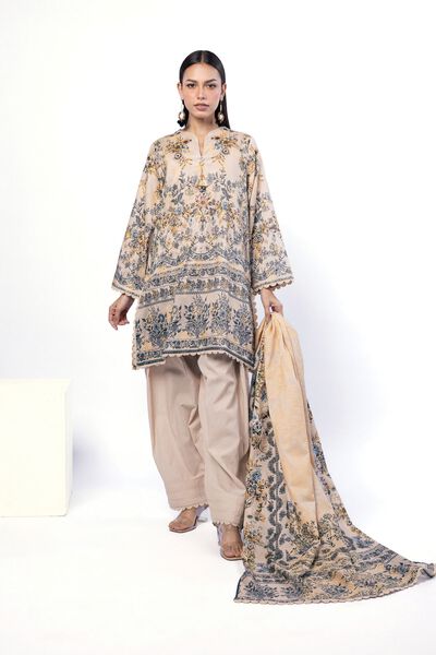 Printed | Jacquard | Fabrics 3 Piece | AED 180.00