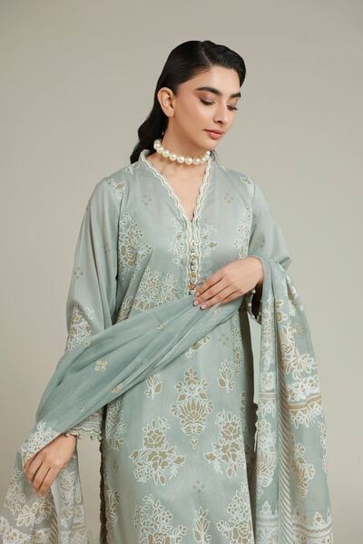 Embroidered | Cambric | Cambric Tailored Set | AED 350.00