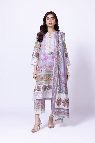 Embroidered | Cotton Polyester Broshia Jacquard | Pants | AED 36.00