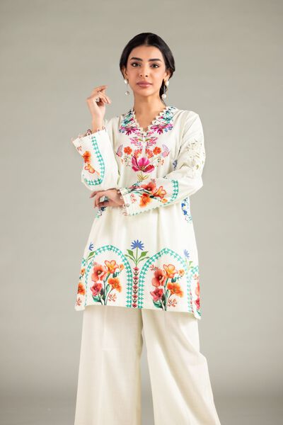 Embroidered | Textured Cotton | Kurta | AED 130.00