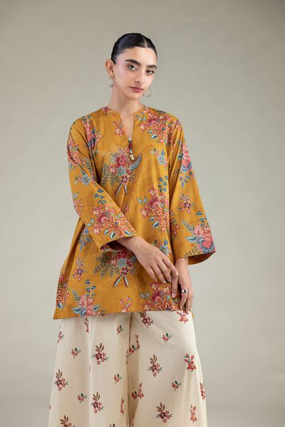 Printed | Cambric | Floral Cambric Kurta | AED 150.00
