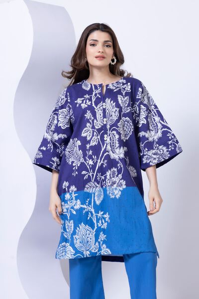 Printed | Ripple Crinkle | Kurta | AED 50.00