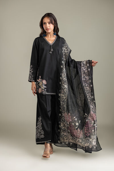 Embroidered | Polyester Silk | Dupatta | AED 130.00