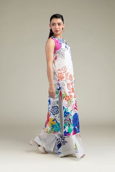 Printed | Cotton Dobby | Summer Floral Pants | AED 130.00