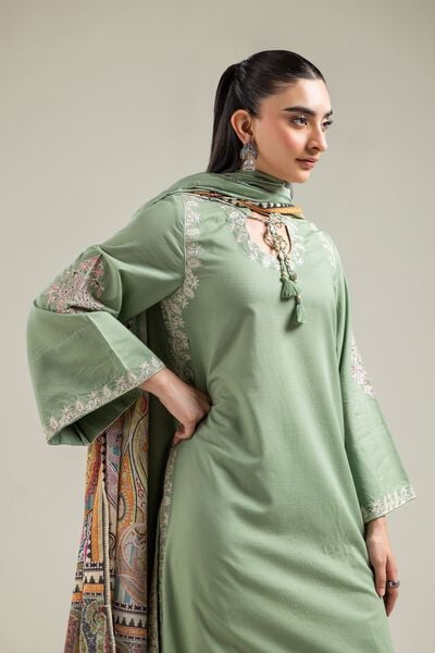 Embroidered | Mesuri | Mint Mesuri Dupatta | AED 80.00