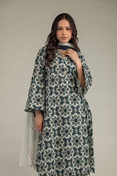 Printed | Cotton Dobby | Floral Longline Kurta | AED 50.00