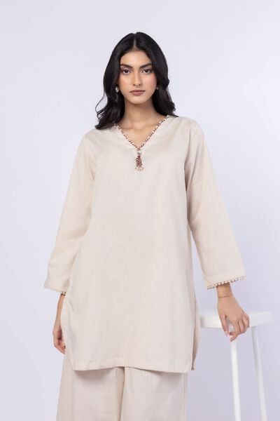 Dyed | Crosshatch Poplin | Kurta | AED 120.00