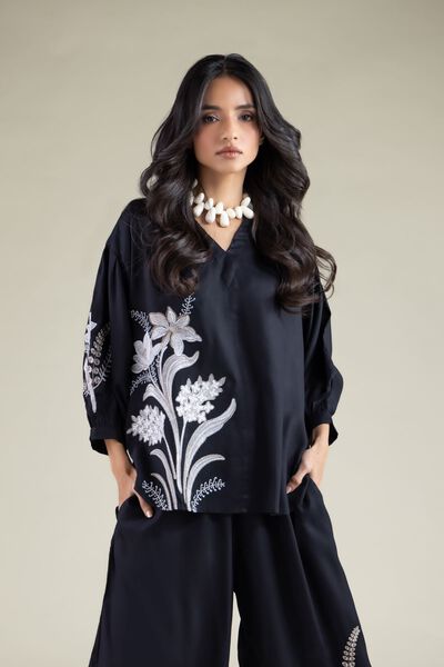 Embroidered | Viscose | Blouse | AED 65.00