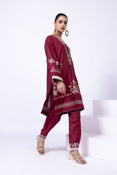 Embroidered | Raw Silk | Shalwar | AED 30.00