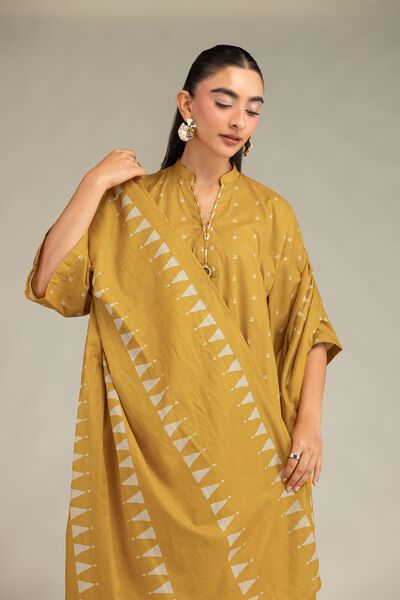 Printed | Lawn | Mustard Lawn Dupatta | AED 130.00