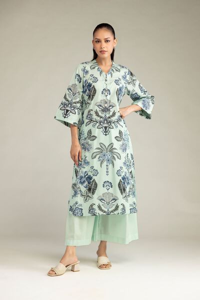 Printed | Cambric | Solid Cambric Pants | AED 130.00