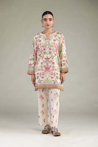 Printed | Cambric | Floral Cambric Pants | AED 130.00