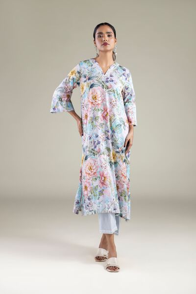 Embroidered | Viscose | Solid Regular Pants | AED 80.00