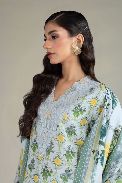 Embroidered | Cambric | Fabrics 3 Piece | AED 90.00