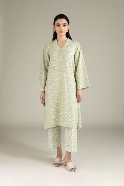 Printed | Textured Cotton | Pants | AED 70.00