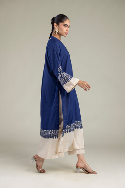 Embroidered | Cotton Dobby | Cotton Solid Pants | AED 130.00