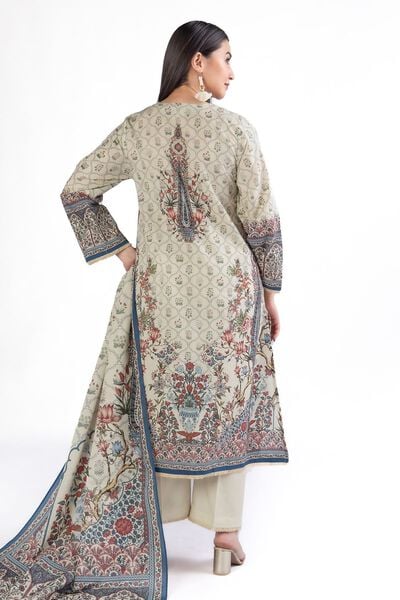 Printed | Slub Lawn | Fabrics 3 Piece | AED 160.00