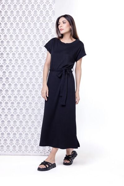 Dyed | Variegated Rib | Maxi Dress | AED 30.00