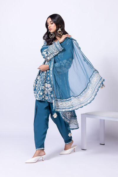 Embroidered | Polyester Crinkle Chiffon | Dupatta | AED 180.00