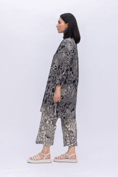 Printed | Ripple Crinkle | Straight Pants | AED 21.60