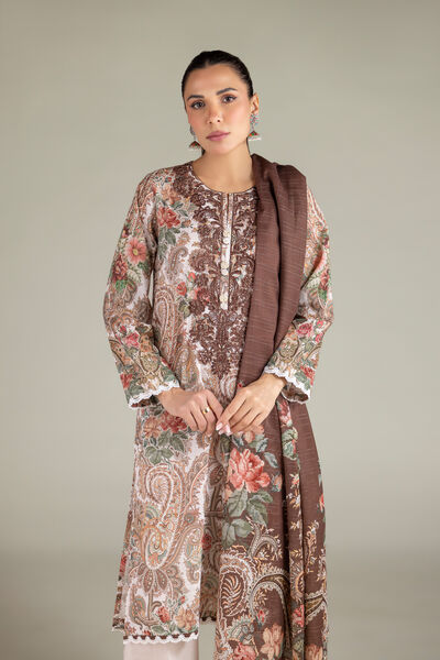Embroidered | Mesuri | Mesuri 3-Piece Tailored | AED 280.00