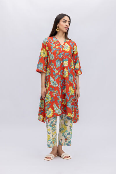 Printed | Crosshatch Poplin | Pants | AED 60.00
