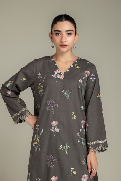 Embroidered | Light Khaddar | Fabrics 2 Piece | Top and Bottom | AED 200.00