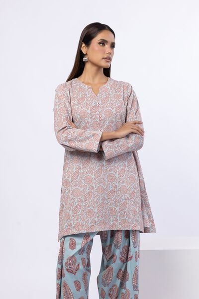 Printed | Crosshatch Poplin | Kurta | AED 100.00