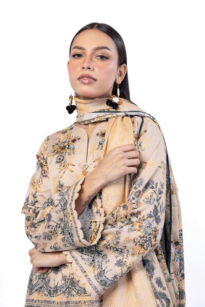 Printed | Jacquard | Fabrics 3 Piece | AED 180.00