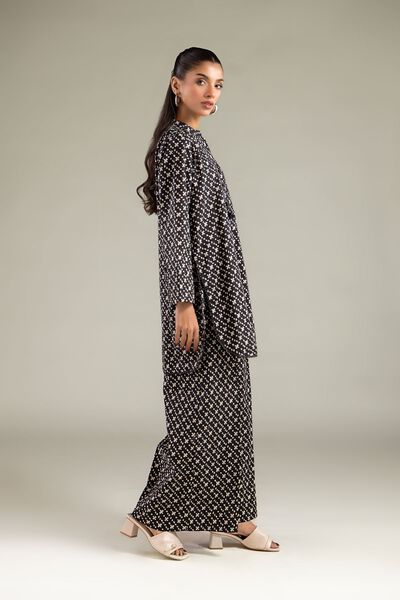 Printed | Cambric | Geometric Relaxed Pants | AED 80.00
