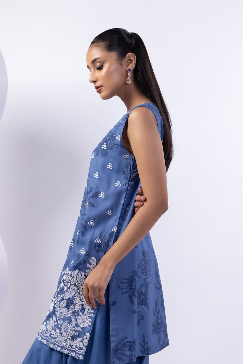 Embroidered | Crosshatch Raw Silk | Kurta | AED 54.00
