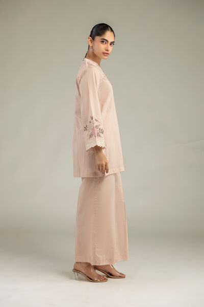 Embroidered | Cambric | Solid Cambric Pants | AED 130.00