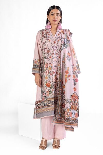Printed | Slub Lawn | Fabrics 3 Piece | AED 160.00