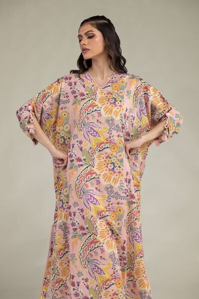 Printed | Cambric | Cambric V-Neck Kurta | AED 150.00