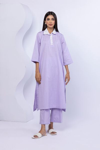 Embroidered | Crosshatch Poplin | Kurta | AED 120.00
