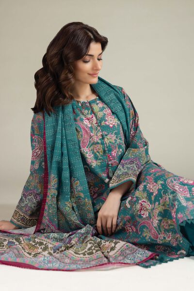 Printed | Mesuri Dobby | Tailored 3 Piece | AED 250.00