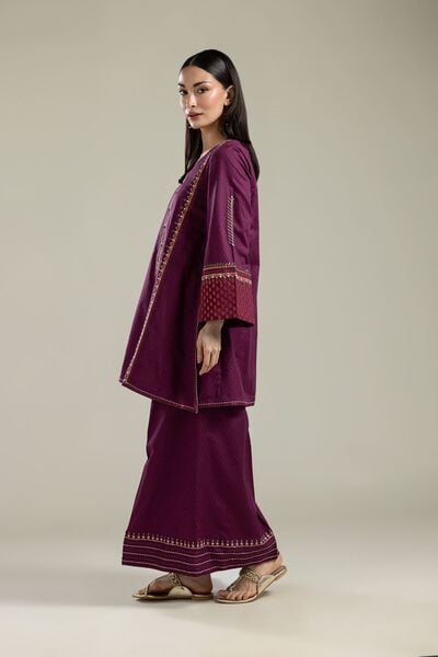 Embroidered |Cotton Dobby | Cotton Pants | AED 100.00