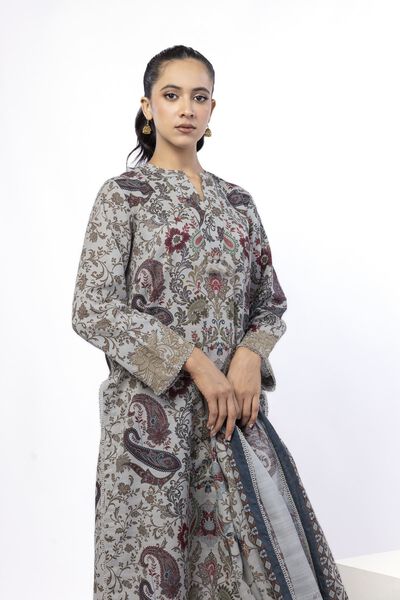 Embroidered | Light Khaddar | Paisley 3-Piece Set | AED 100.00
