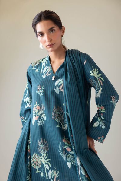 Printed | Textured Cotton | Dupatta | AED 60.00