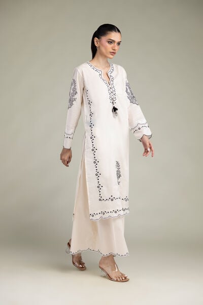 Embroidered | Cambric | Cambric Solid Pants | AED 150.00