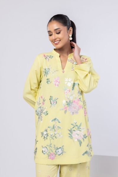 Embroidered | Dull Raw Silk | Kurta | AED 160.00