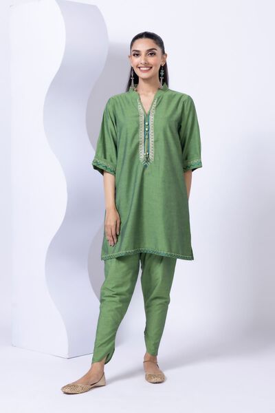 Embroidered | Chambray | Kurta | AED 60.00