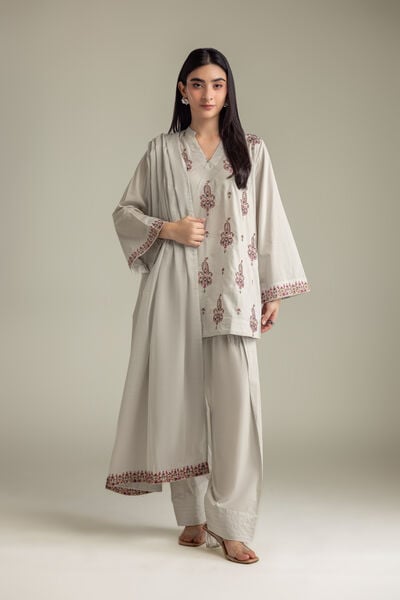 Embroidered | Cambric | Cambric Paisley Shalwar | AED 130.00