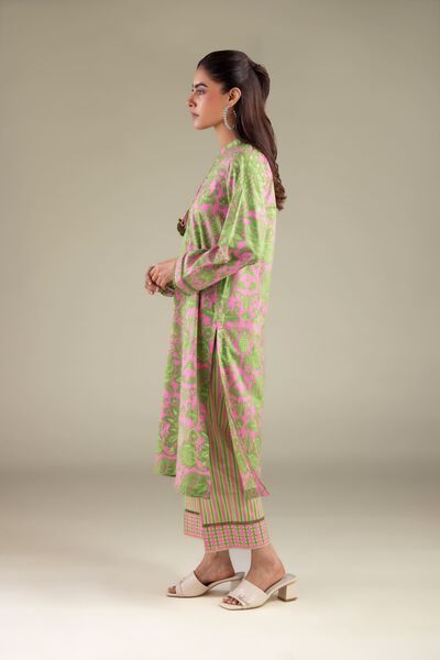 Printed | Cambric | Summer Geometric Pants | AED 80.00