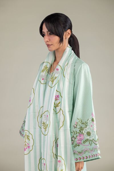 Embroidered | Lawn | Floral Lawn Dupatta | AED 130.00