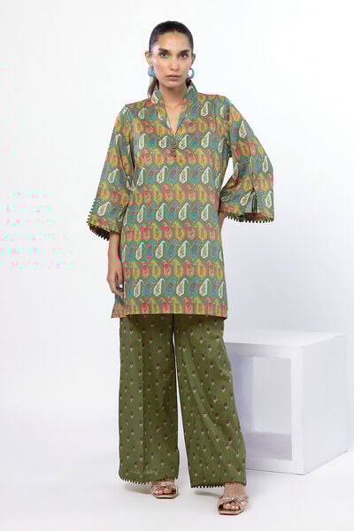 Printed | Lawn | Fabrics 2 Piece | Top and Bottom | AED 100.00