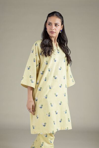 Embroidered | Heavy Textured Cotton | Kurta | AED 140.00