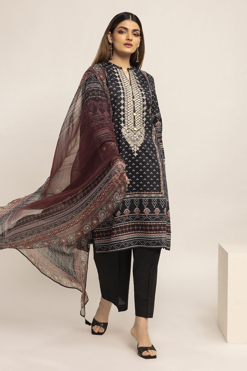 Embroidered | Cambric | Fabrics 3 Piece | null