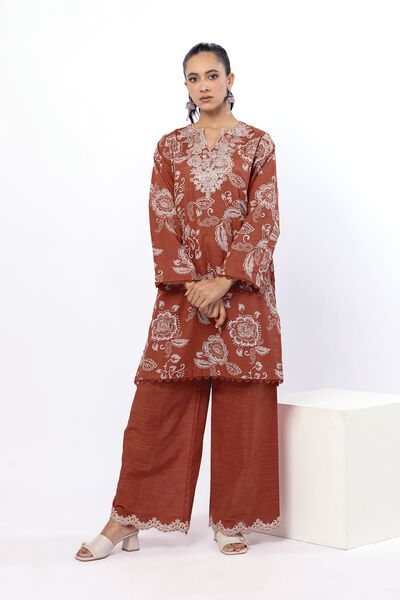 Embroidered | Light Khaddar | Fabrics 2 Piece | Top and Bottom | AED 50.00